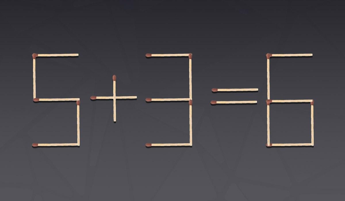 Een heel moeilijke puzzel: je hoeft maar één luciferhoutje te verplaatsen