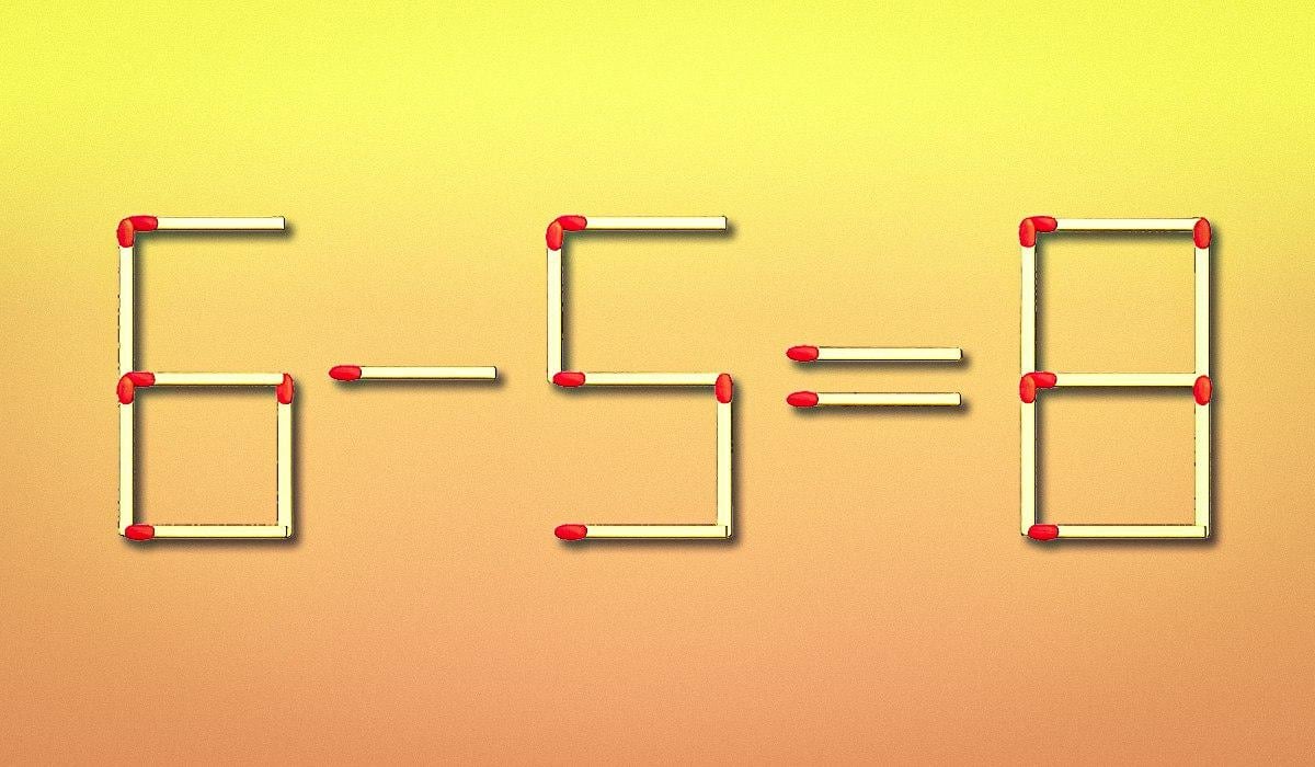 Verplaats slechts één lucifer in 10 seconden: een intelligentietest