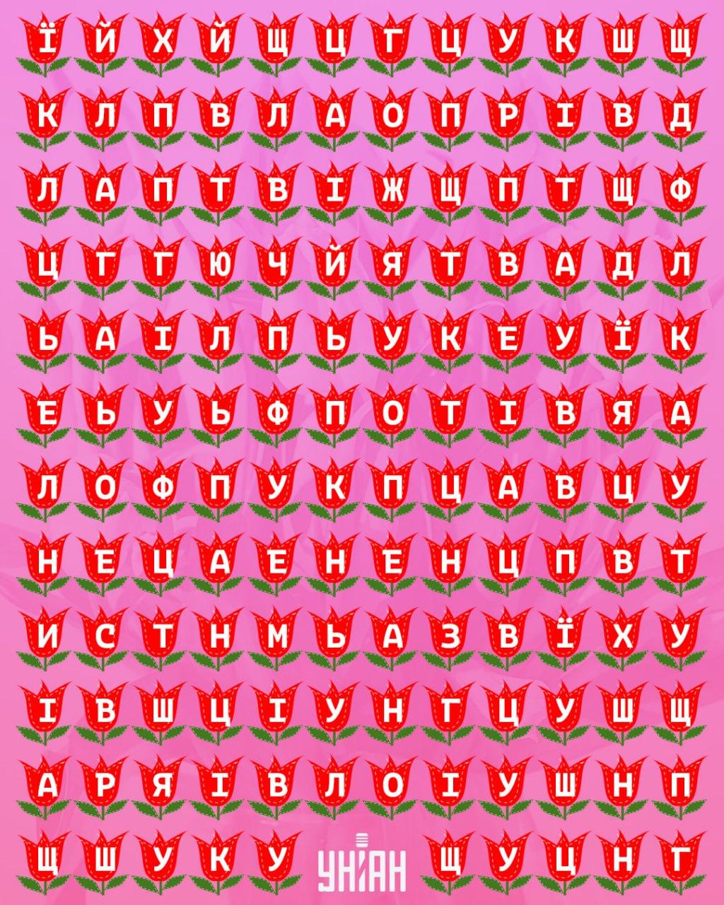 Kun jij het woord 'tulp' vinden in 11 seconden: een zeer geraffineerde optische illusie